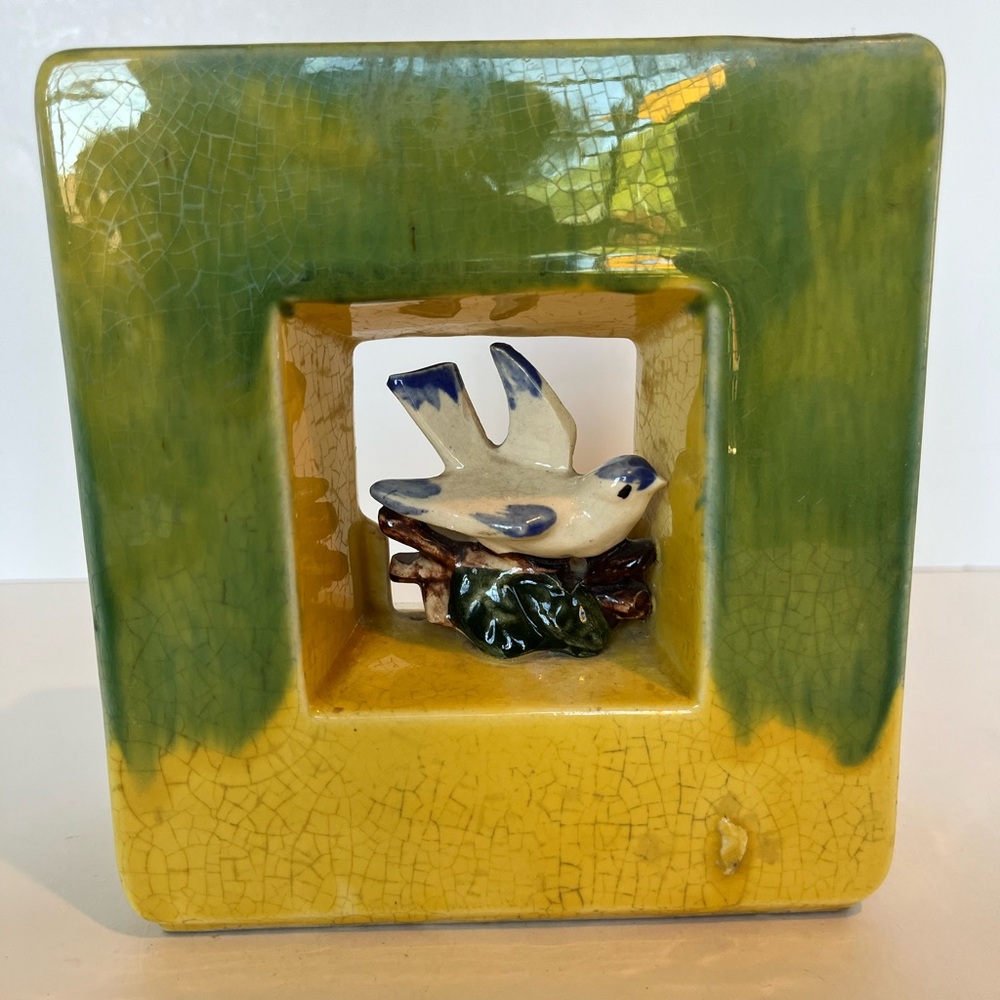 McCoy Arcature Vase, Also Known as a Double-Sided Vase With a Bird in a Window
